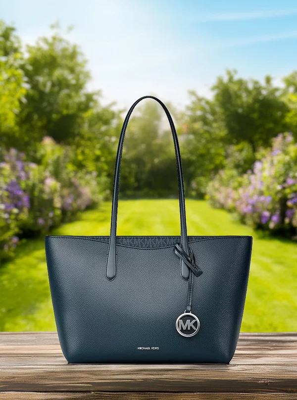 Michael Kors Large Pebbled Leather Tote Bag Admiral