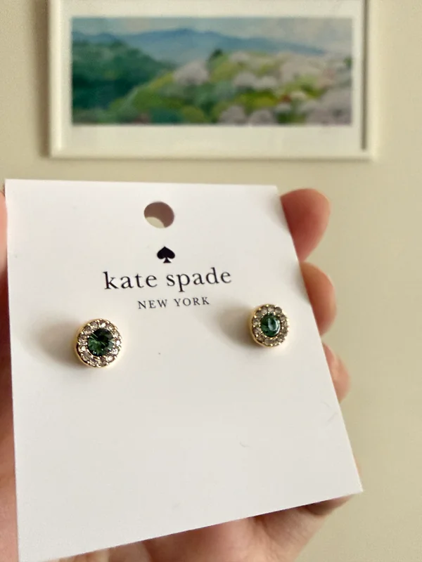 Kate Spade You're A Gem Pave Halo Studs