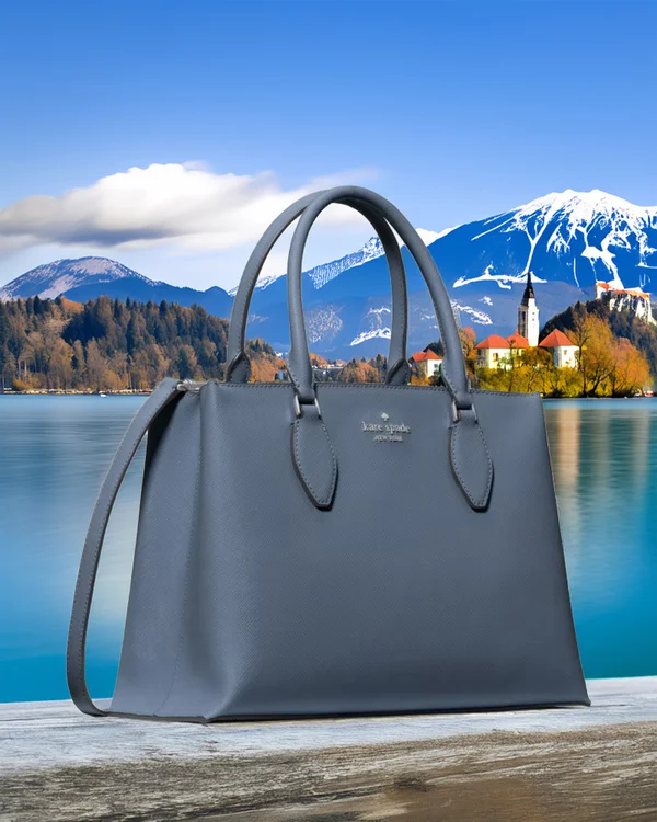 Kate Spade Rae Satchel Bag Cinder Grey