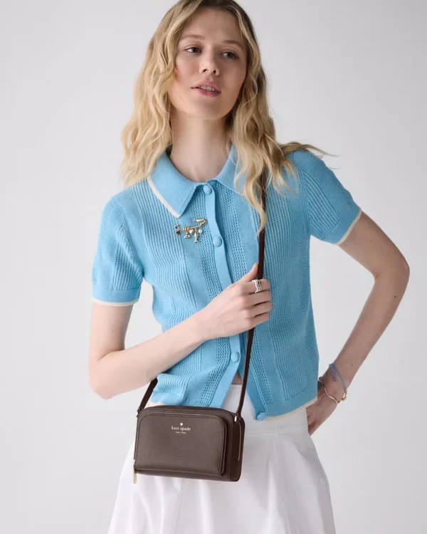 Kate Spade Staci Mini Crossbody Bag Hot Fudge