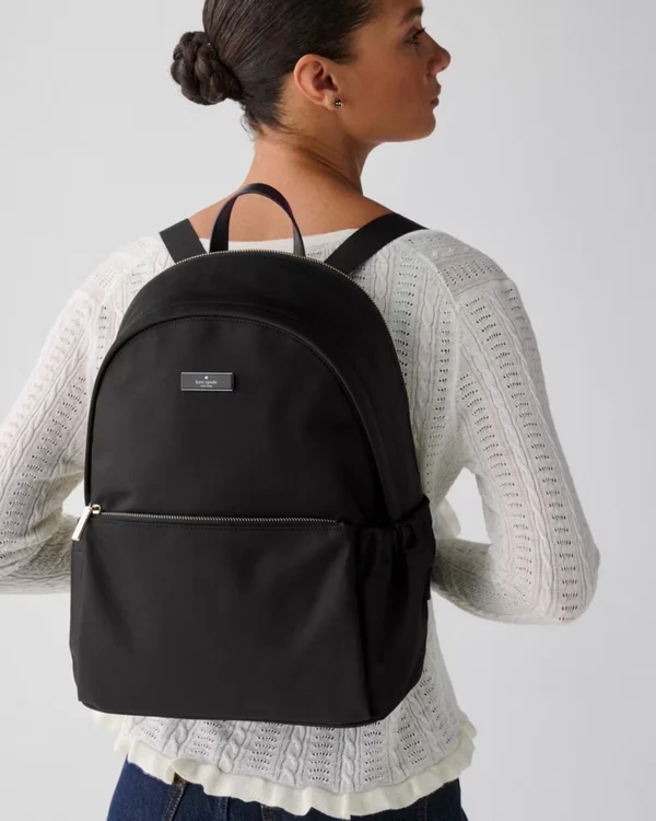Kate Spade Carter Nylon Large Dome Backpack Black