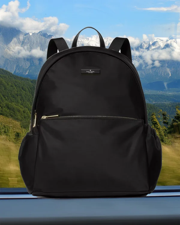 Kate Spade Carter Nylon Large Dome Backpack Black
