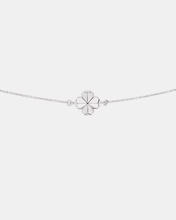 Kate Spade Flower Solitaire Bracelet Silver