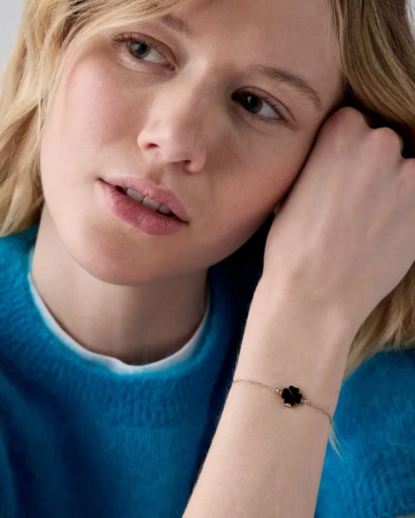 Kate Spade Flower Solitaire Bracelet Black