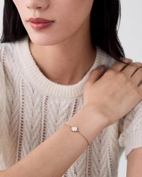 Kate Spade Flower Solitaire Bracelet Mother of Pearl