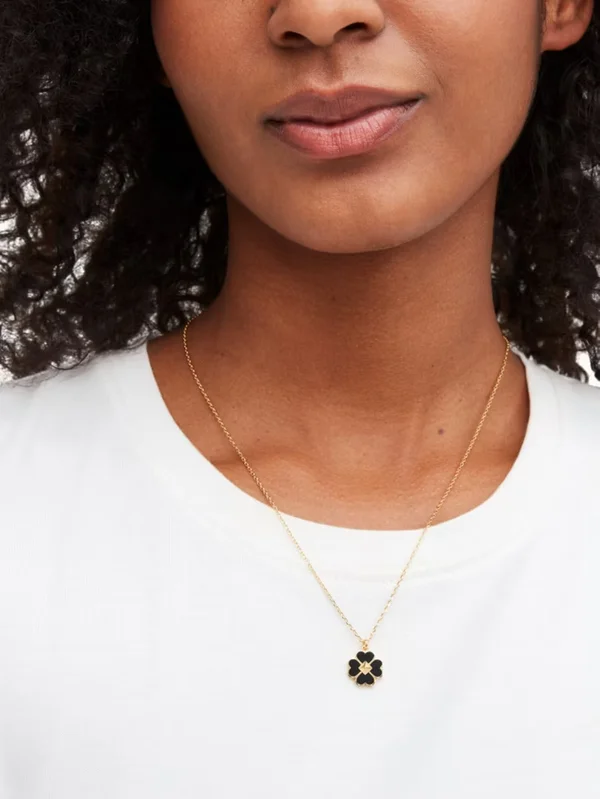 Kate Spade Spades & Studs Mini Pendant Black