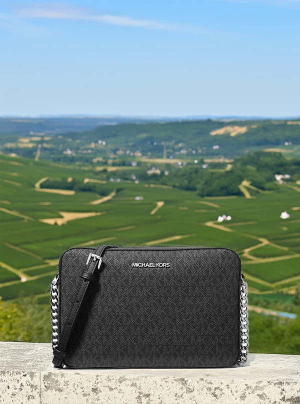 Michael Kors Large Logo Crossbody Bag Black
