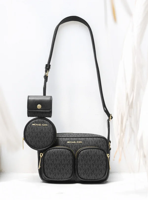 Michael Kors Medium Logo Crossbody Bag with Case for Apple Airpods Pro®