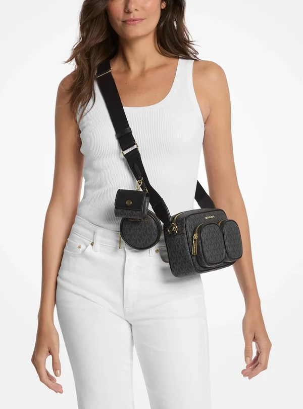 Michael Kors Medium Logo Crossbody Bag with Case for Apple Airpods Pro®