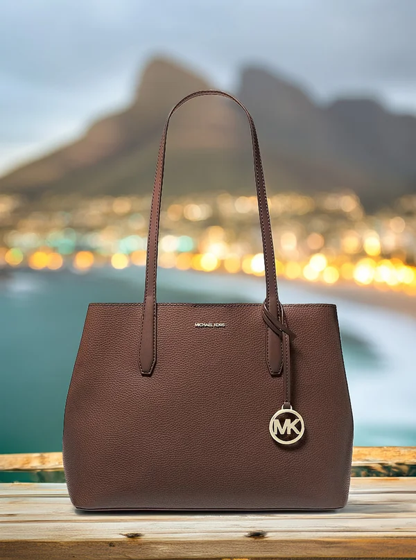 Michael Kors Medium Pebbled Leather Tote Bag Nutmeg