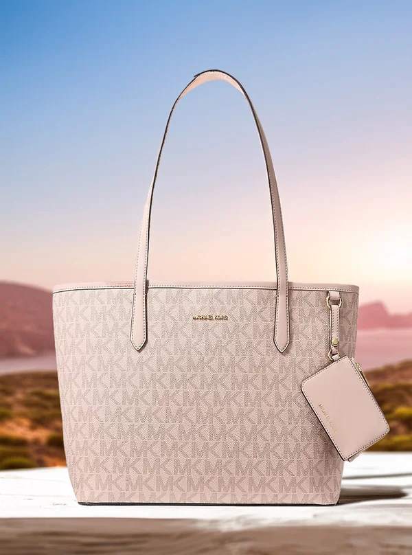Michael Kors Large Logo Tote Bag with Pouch Ballet