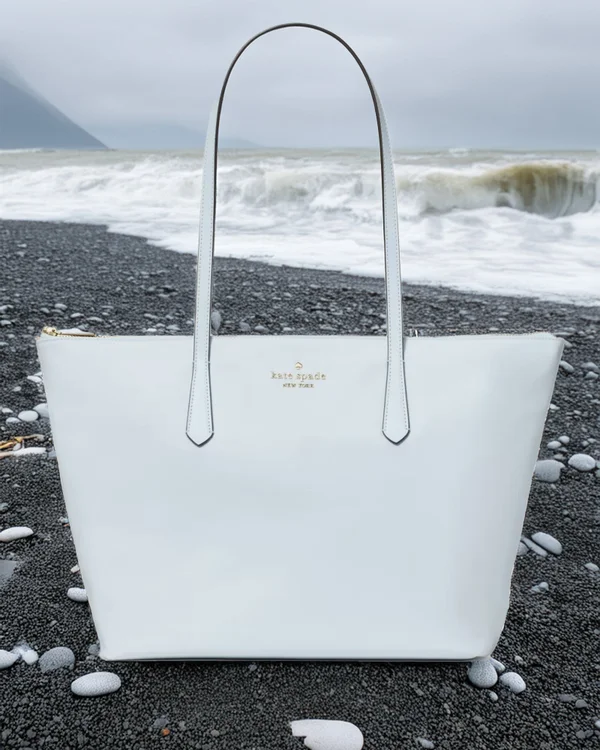 Kate Spade Kitt Ksnyl Tote Bag Pale Hydrangea