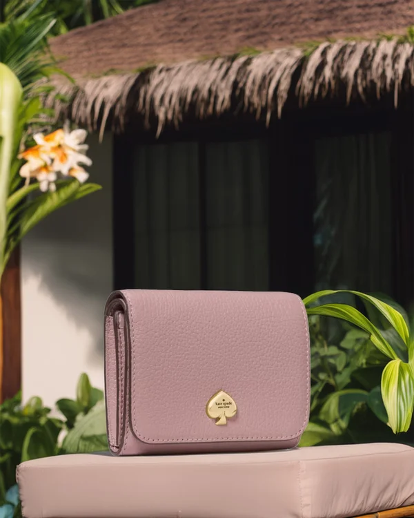 Kate Spade Kayla Small L-Zip Wallet Dusk Rose