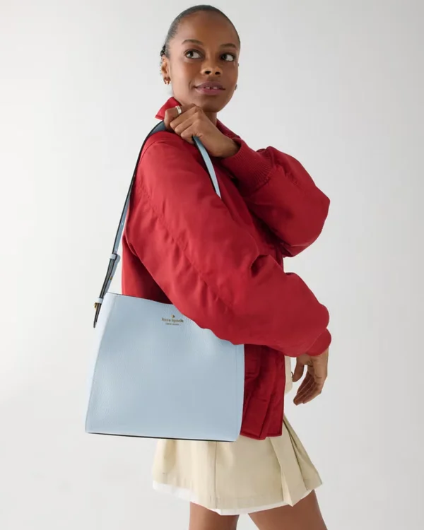Kate Spade Medium Bucket Bag Pale Hydrangea