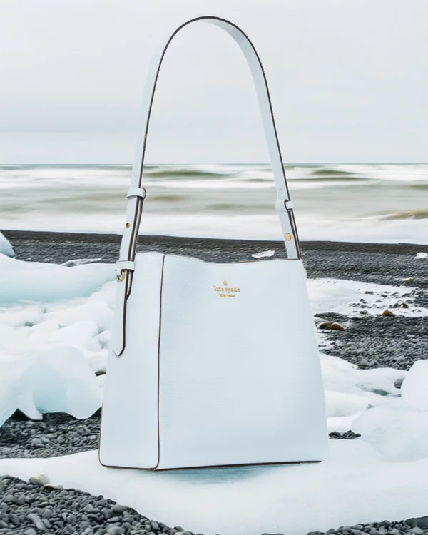 Kate Spade Medium Bucket Bag Pale Hydrangea