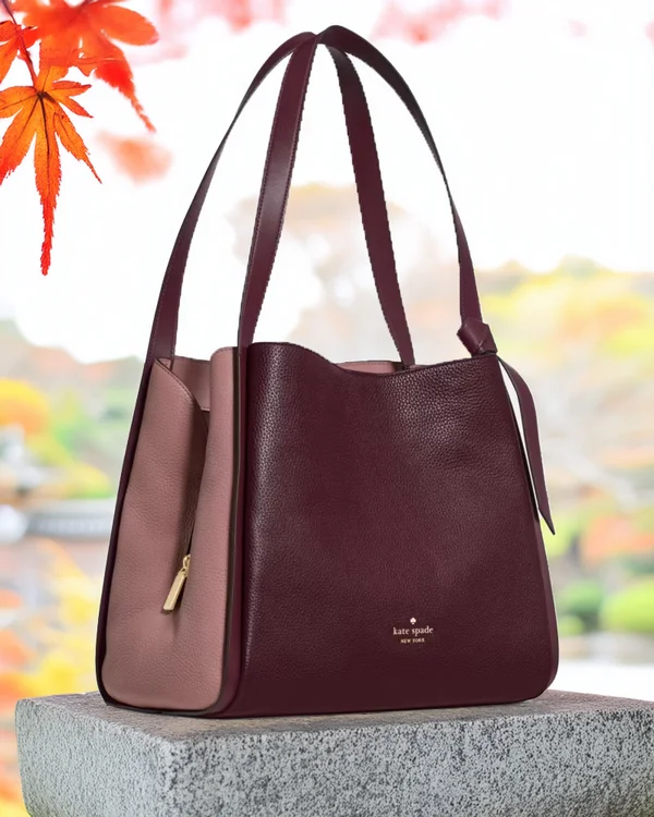 Kate Spade Knott Large Carryall Bag Grenache Bicolour