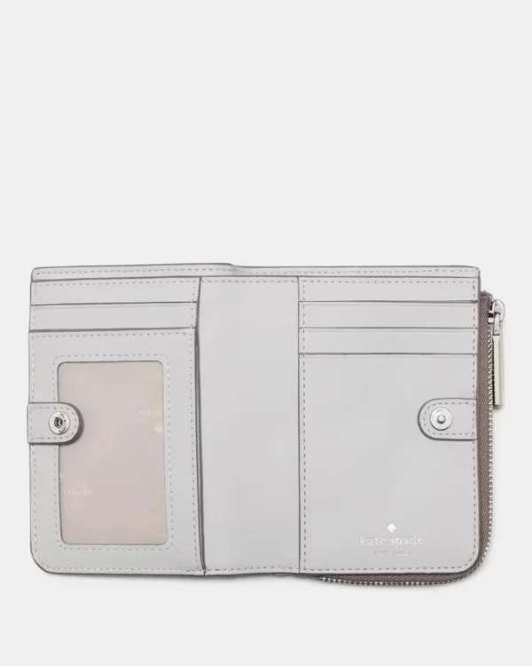 Kate Spade Small L Zip Wallet Mineral Grey