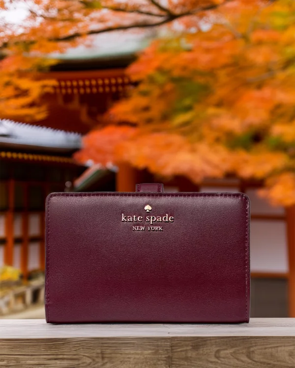 Kate Spade Floral Interior Medium Bifold Wallet
