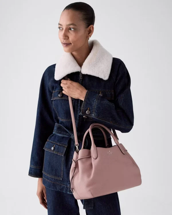 Kate Spade Dumpling Large Satchel Bag Dusk Rose