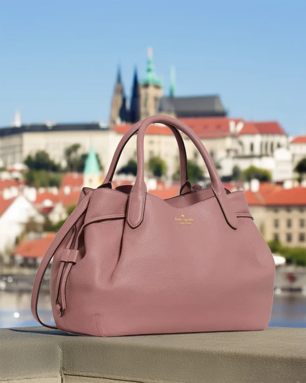 Kate Spade Dumpling Large Satchel Bag Dusk Rose