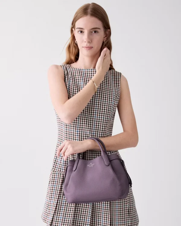 Kate Spade Dumpling Small Satchel Bag Smoky Amethyst