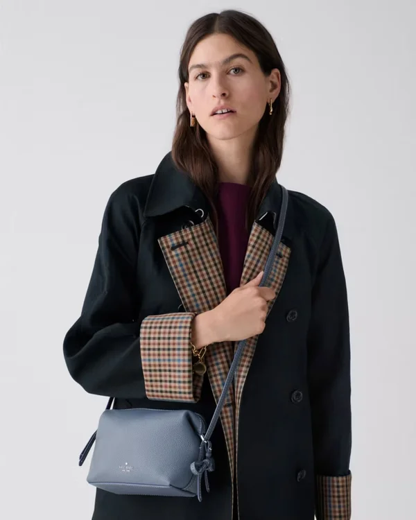 Kate Spade Hazel Bow Mini Camera Bag Cinder Grey