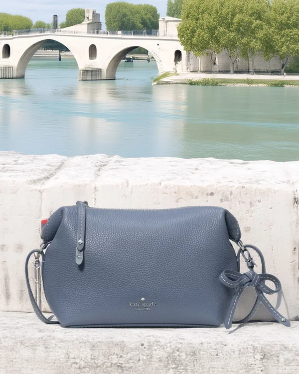 Kate Spade Hazel Bow Mini Camera Bag Cinder Grey