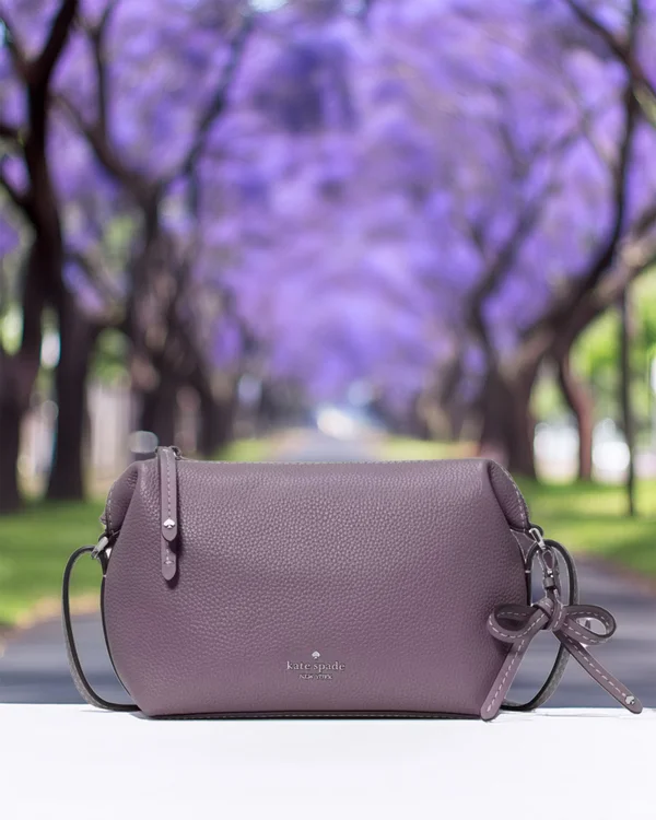 Kate Spade Hazel Bow Mini Camera Bag Smoky Amethyst
