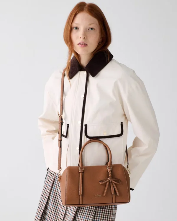 Kate Spade Monroe Satchel Bag Warm Gingerbread