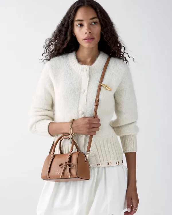 Kate Spade Monroe Small Satchel Bag Warm Gingerbread