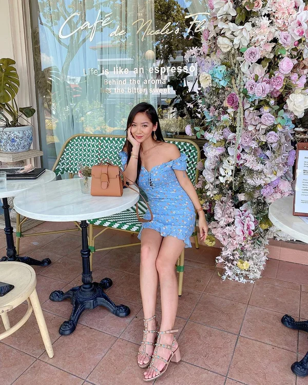 Blue Barn Breaths Floral Laceup Bustier Dress