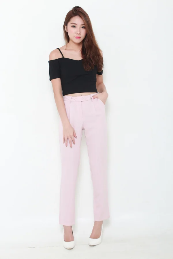 Bank Holiday Basic Crop Top Black