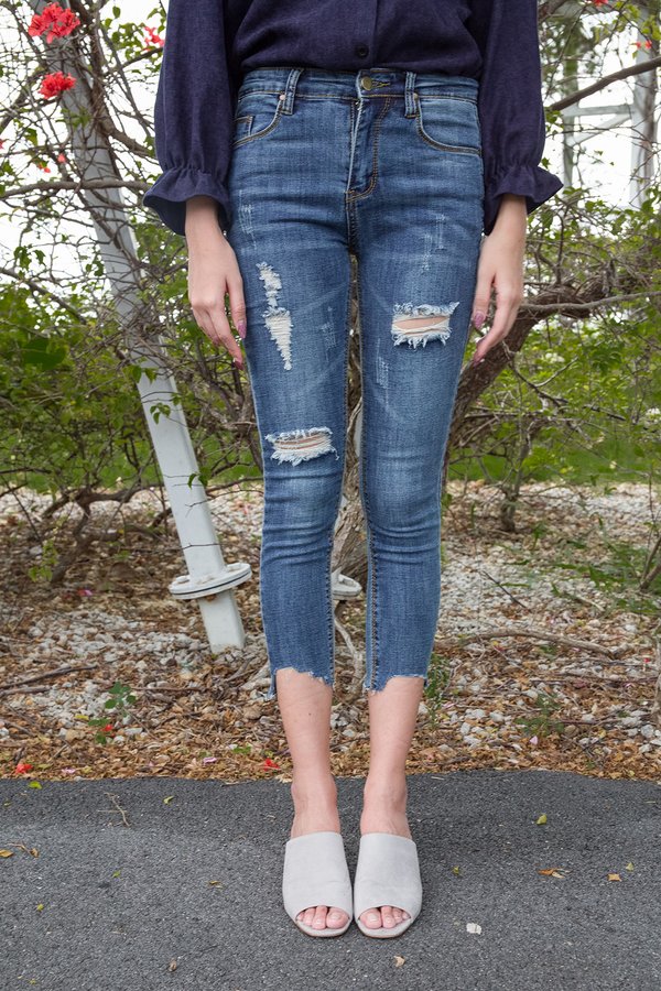 Fitted Force Cropped Jeans