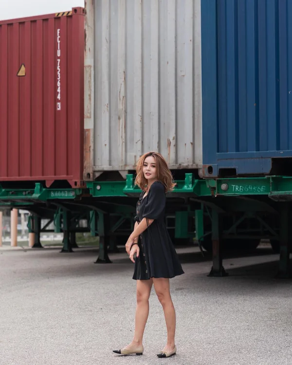 Goal-Getter Buttons Blouson Dress