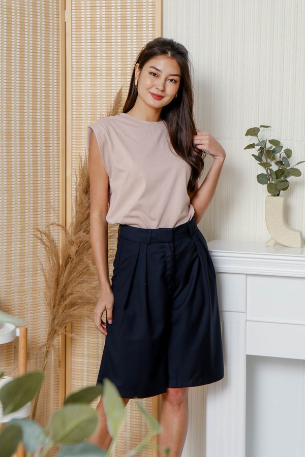 Lush and Lofty Culottes Navy Blue