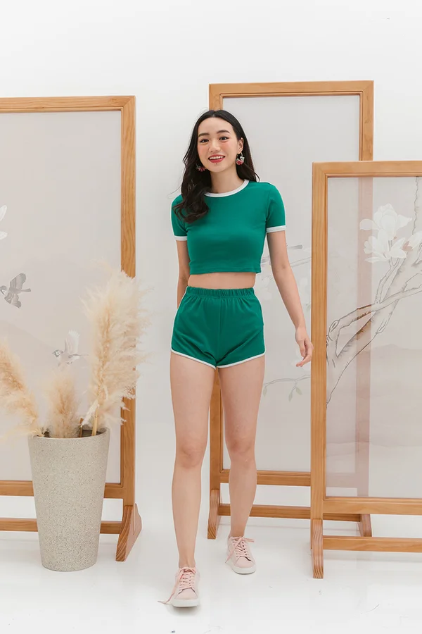 Focused Boldness Sports Two Piece Set Green