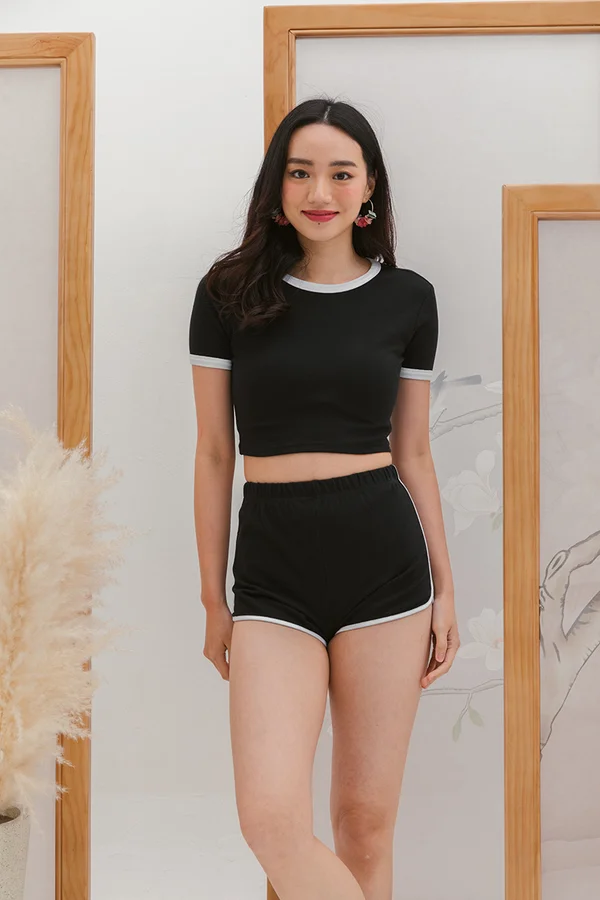 Focused Boldness Sports Two Piece Set Black