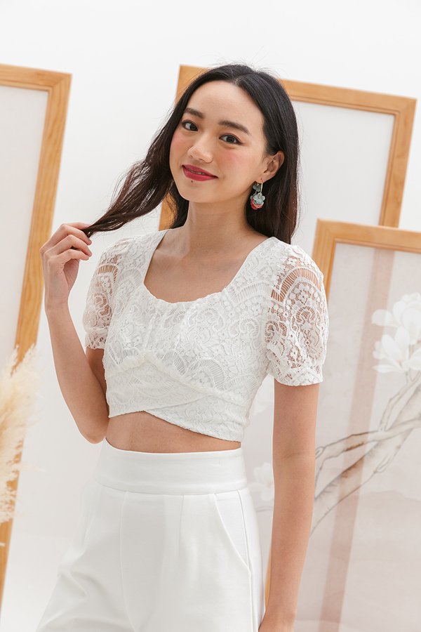 *TOP ONLY* Laceful Quality Shirred Top