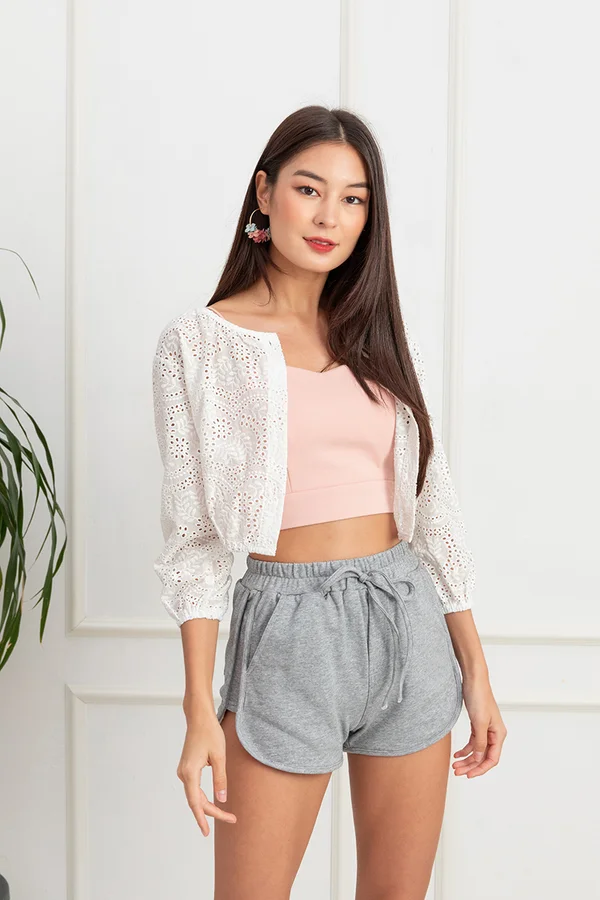 Laze for Days Jogger Shorts Ash Grey