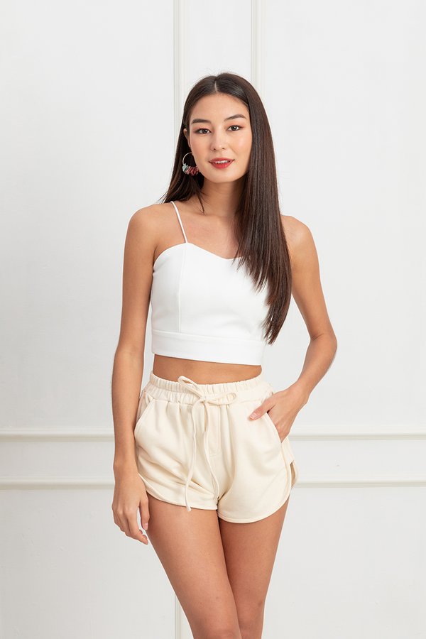 Cream of the Crop Padded Camisole White