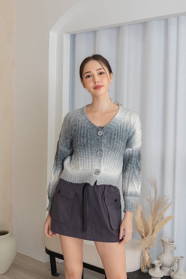 Stormy Kinda Day Ombre Knit Cardigan