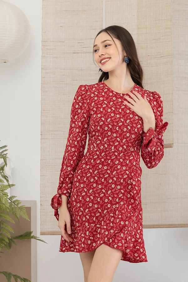 Foraging Flowers Glow Ruffles Dress