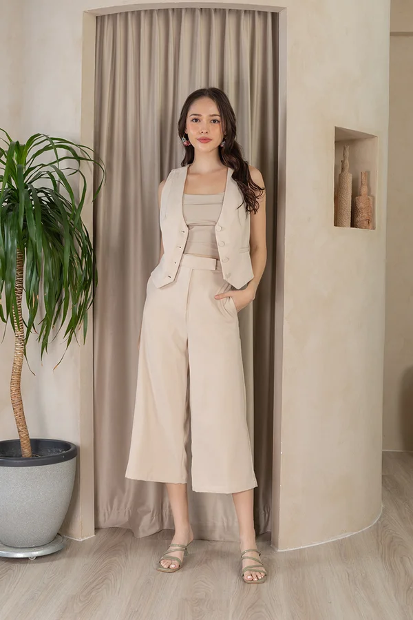 Neutral Introduction Button Back Waistcoat
