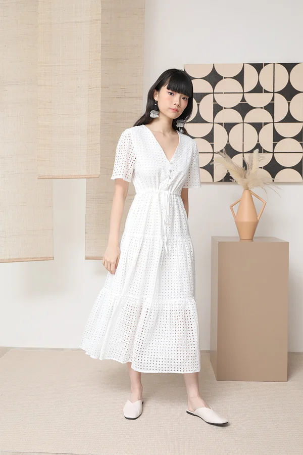 Anglaise for Days Tier Maxi Dress