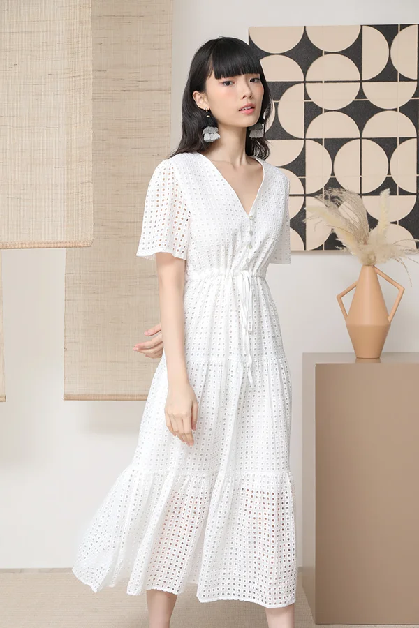 Anglaise for Days Tier Maxi Dress