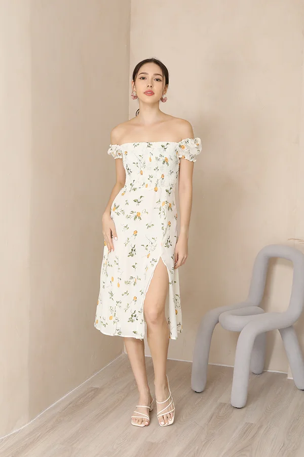 Marvellous Floral Medley Smock Midi Dress