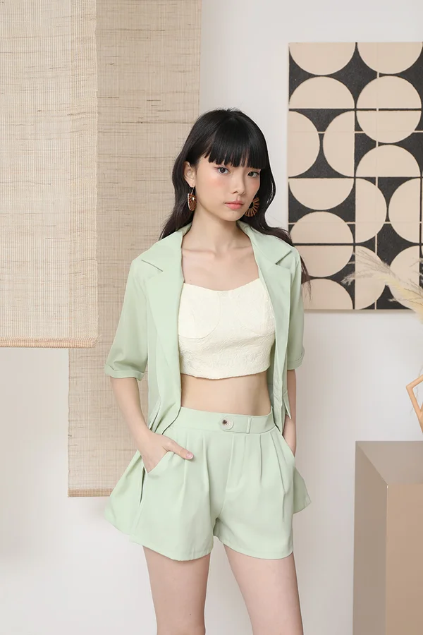 Peak Pastels Playbook Pocket Shorts Green
