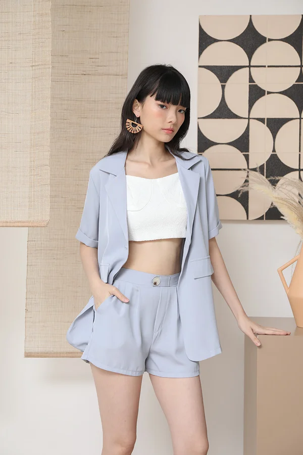 Peak Pastels Playbook Pocket Shorts Blue